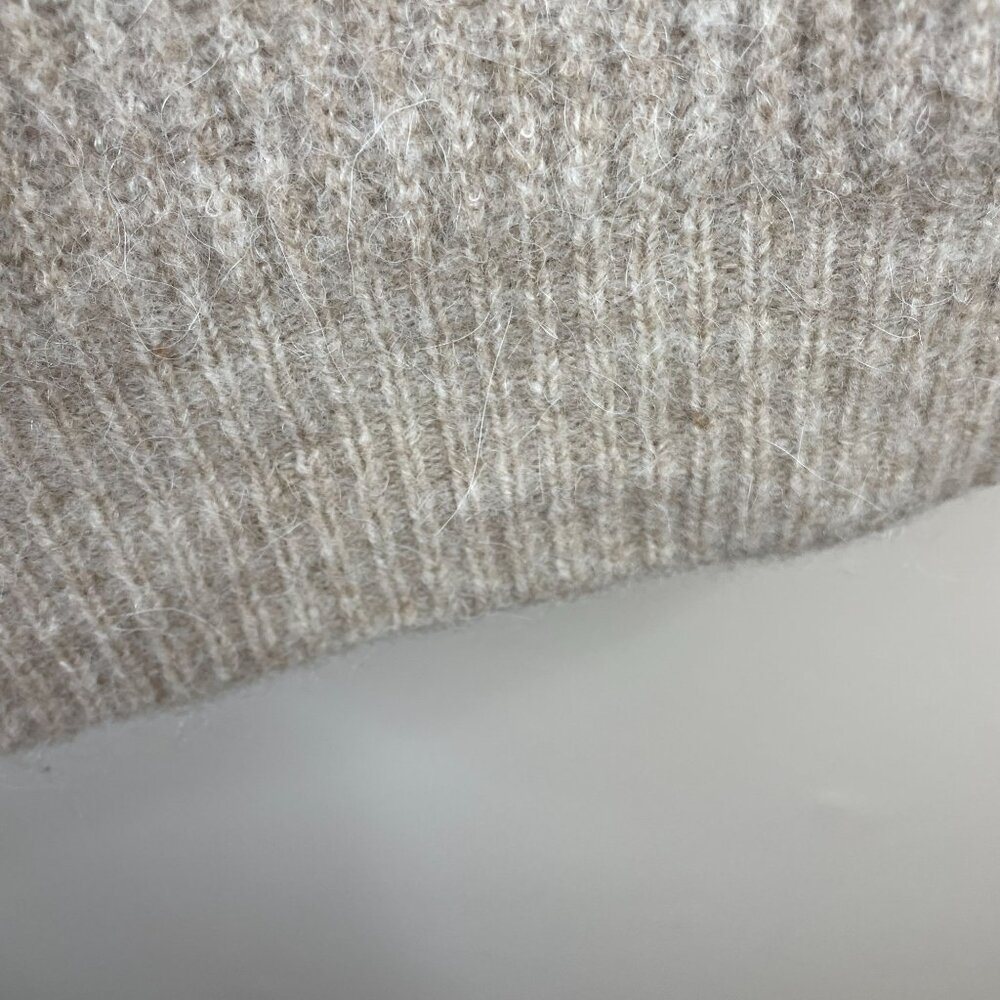 Antonio Melani Womens WOOL ALPACA Sweater Size L Beige QUIET LUXURY Neutral - Picture 7 of 11